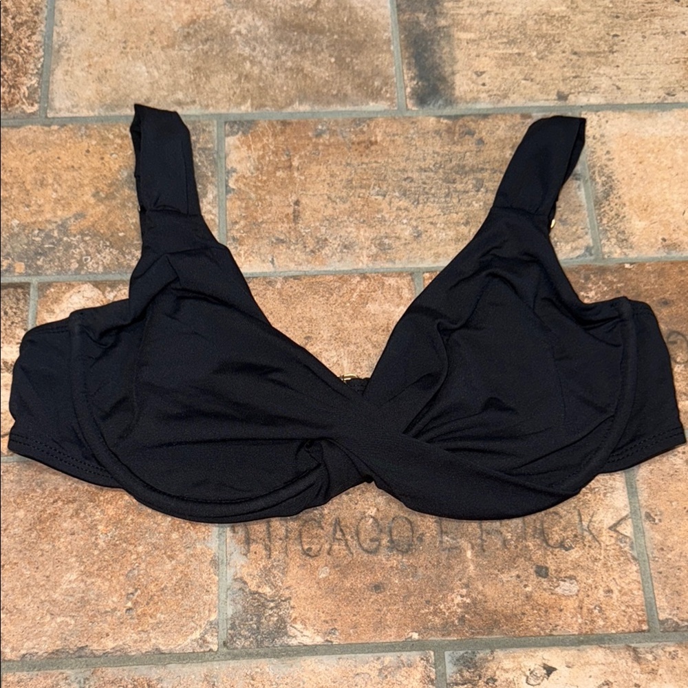 Anne Cole Black Bikini Top